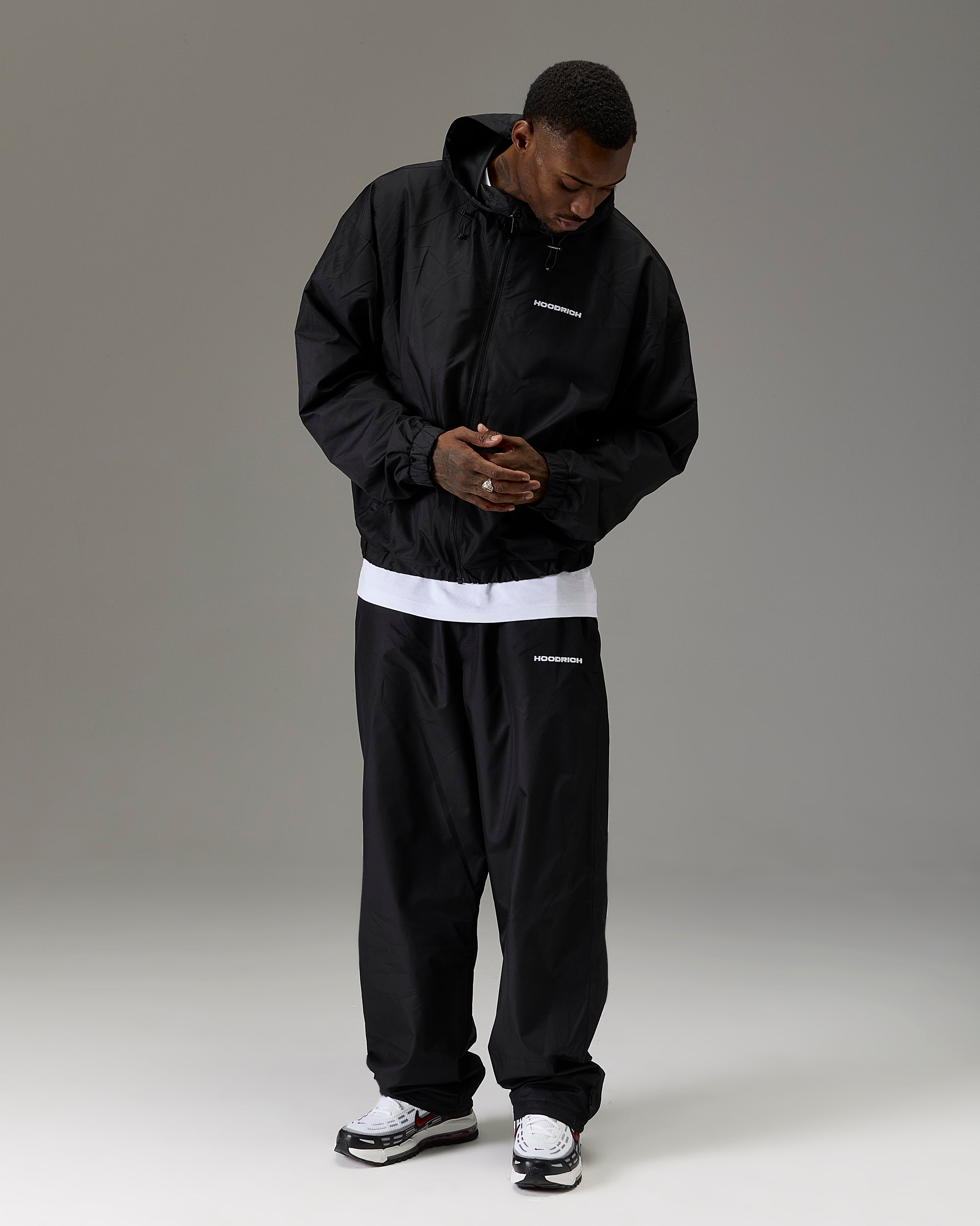 Pantaloni in tessuto ripstop Winner's Circle - Nero/Bianco