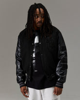 The Winner's Circle Varsity Jacket - Black