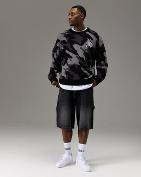 The Winners Circle Knitwear Sweater - Black/Camo