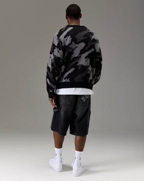 The Winners Circle Knitwear Sweater - Black/Camo