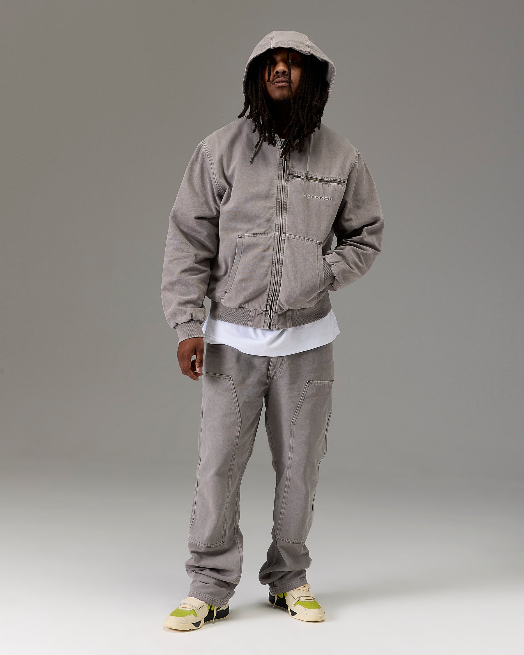 The Winners Circle Canvas Jacket - Grey