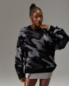 The Winners Circle Knitwear Sweater - Black/Camo