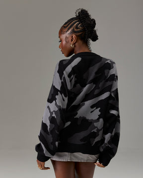 The Winners Circle Knitwear Sweater - Black/Camo