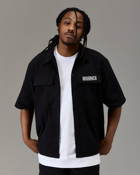 The Winners Circle Ripstop Shirt - Black/White