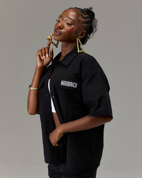The Winners Circle Ripstop Shirt - Black/White