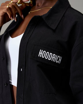 The Winners Circle Ripstop Shirt - Black/White