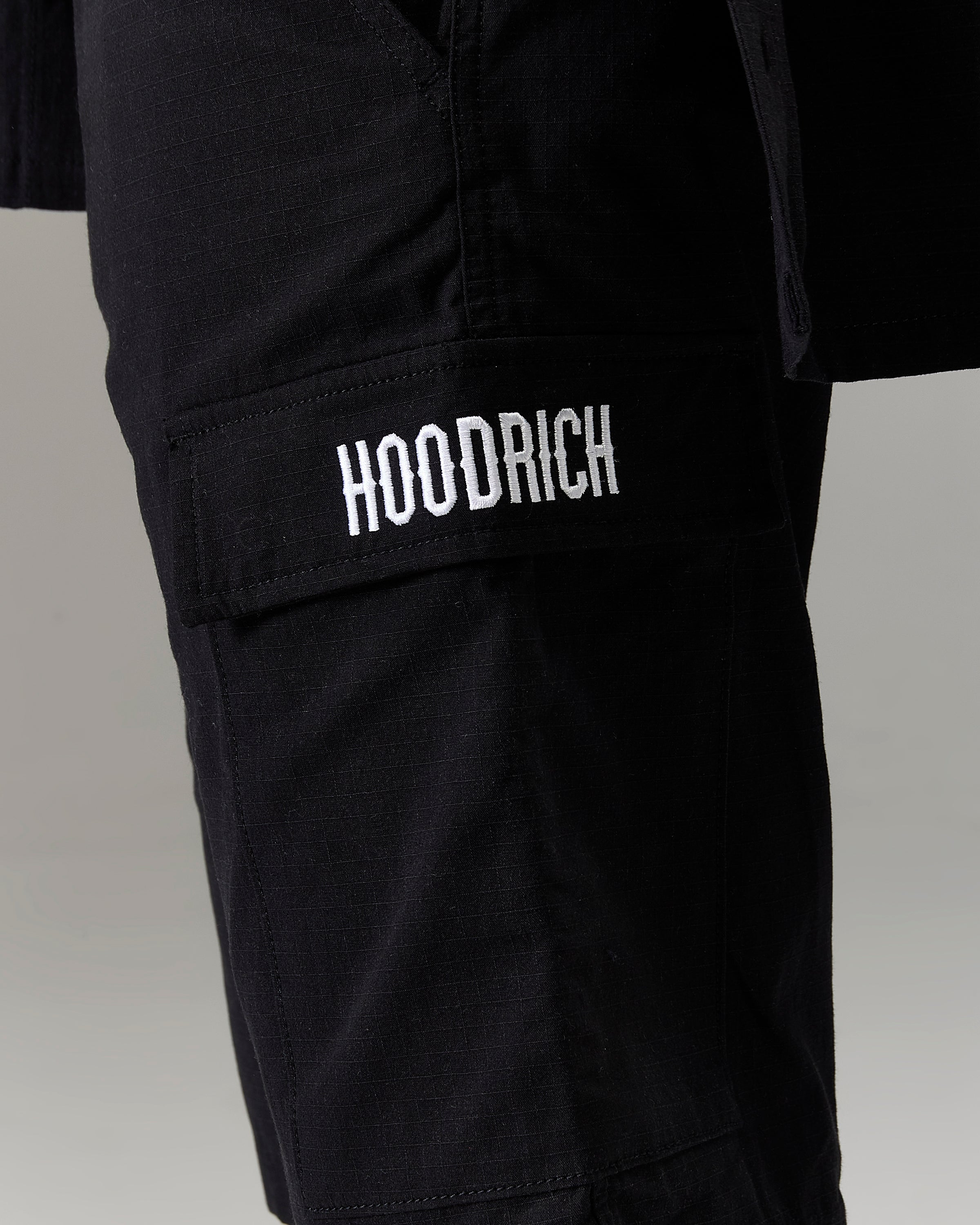 Pantaloncini cargo ripstop Winner's Circle - Nero/Bianco