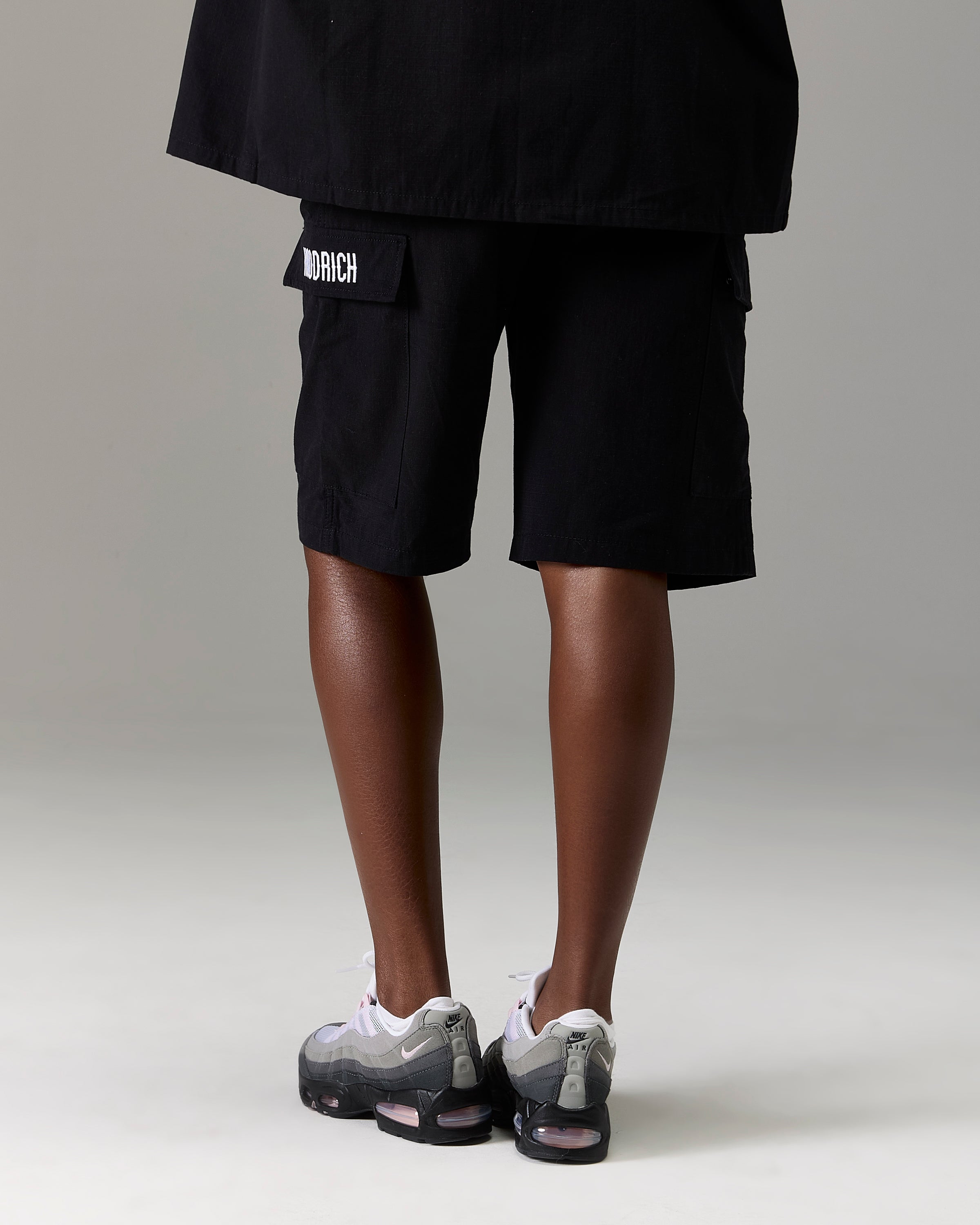 Pantaloncini cargo ripstop Winner's Circle - Nero/Bianco