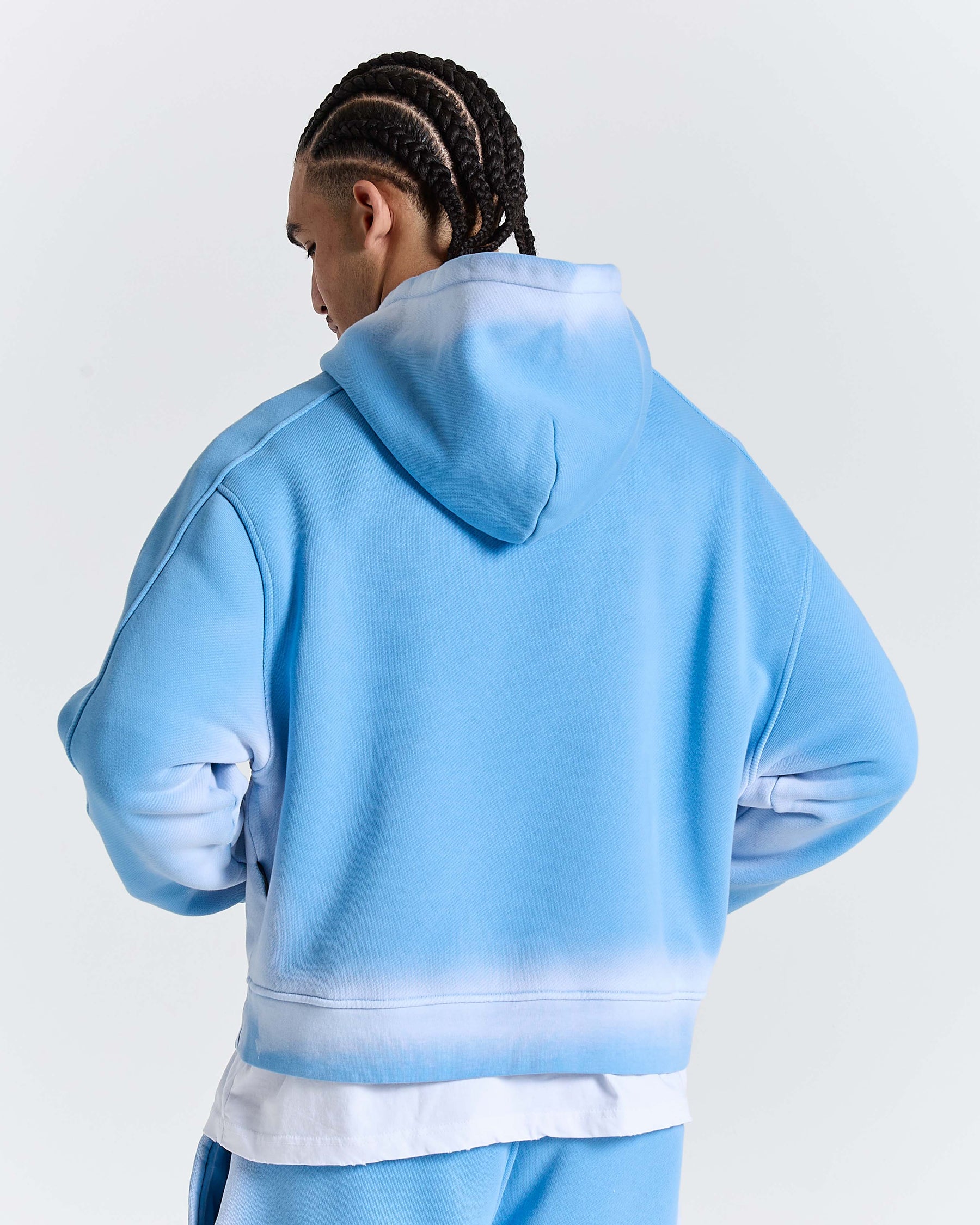 Men's Ghost Boxy Fit Hoodie - Blue