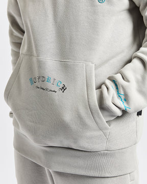 Heat Hoodie - Light Grey/Black/Blue