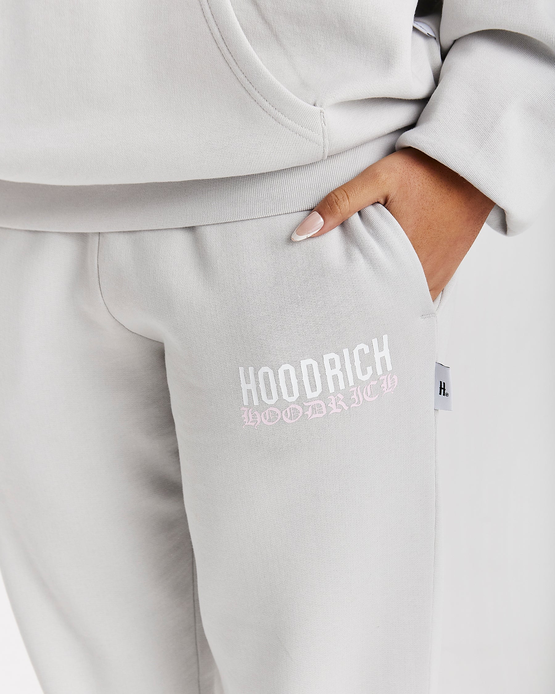 Flex Joggers - Grey/White/Pink