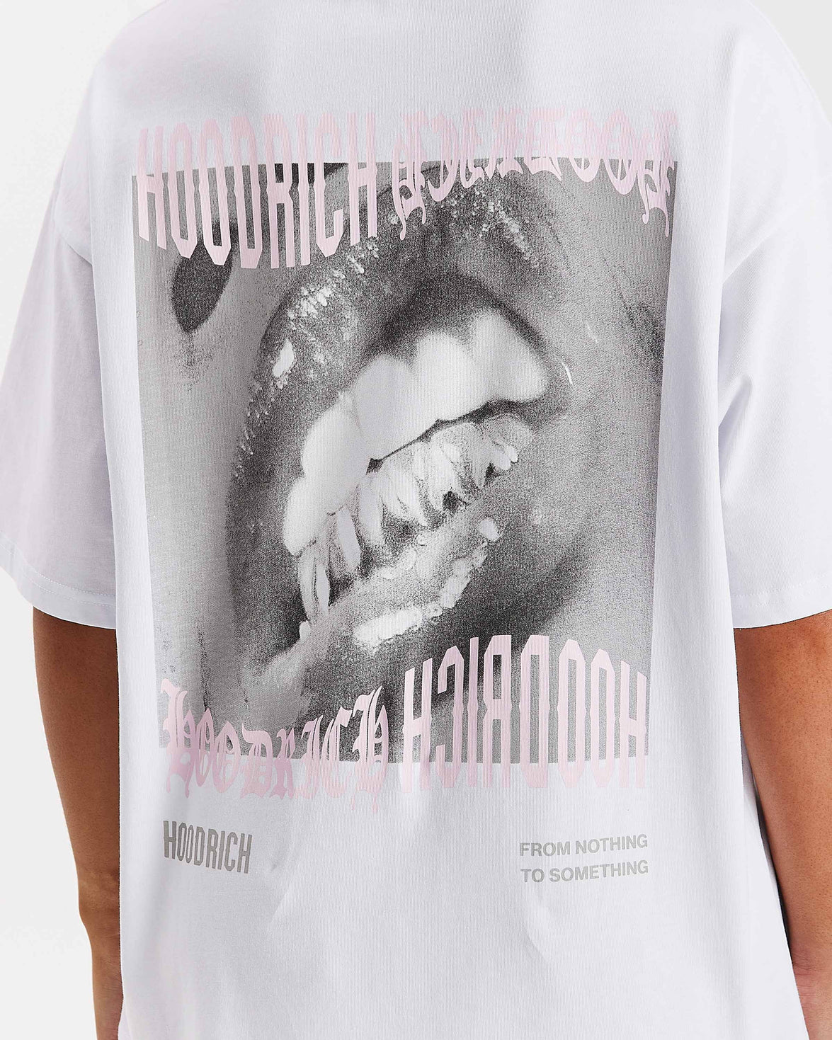 T-shirt oversize Flex - Bianco/Grigio/Rosa