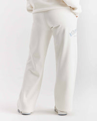 Pantaloni da jogging a gamba larga oversize Calor - Bianco sporco/Blu