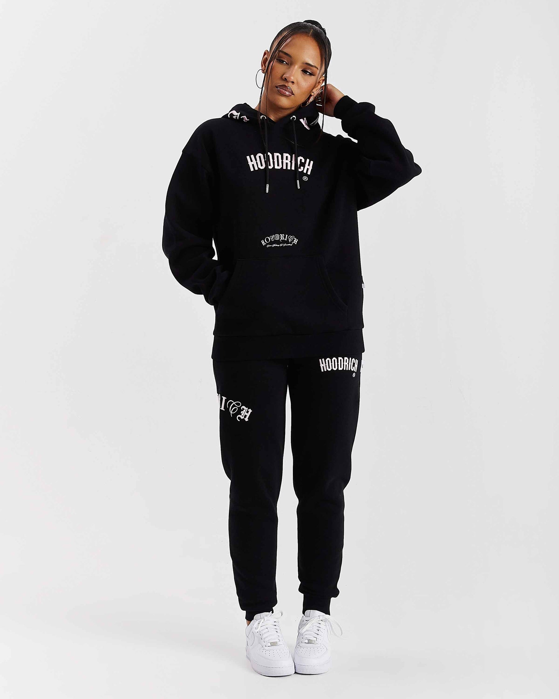Calor Slim Joggers - Nero/Rosa/Argento