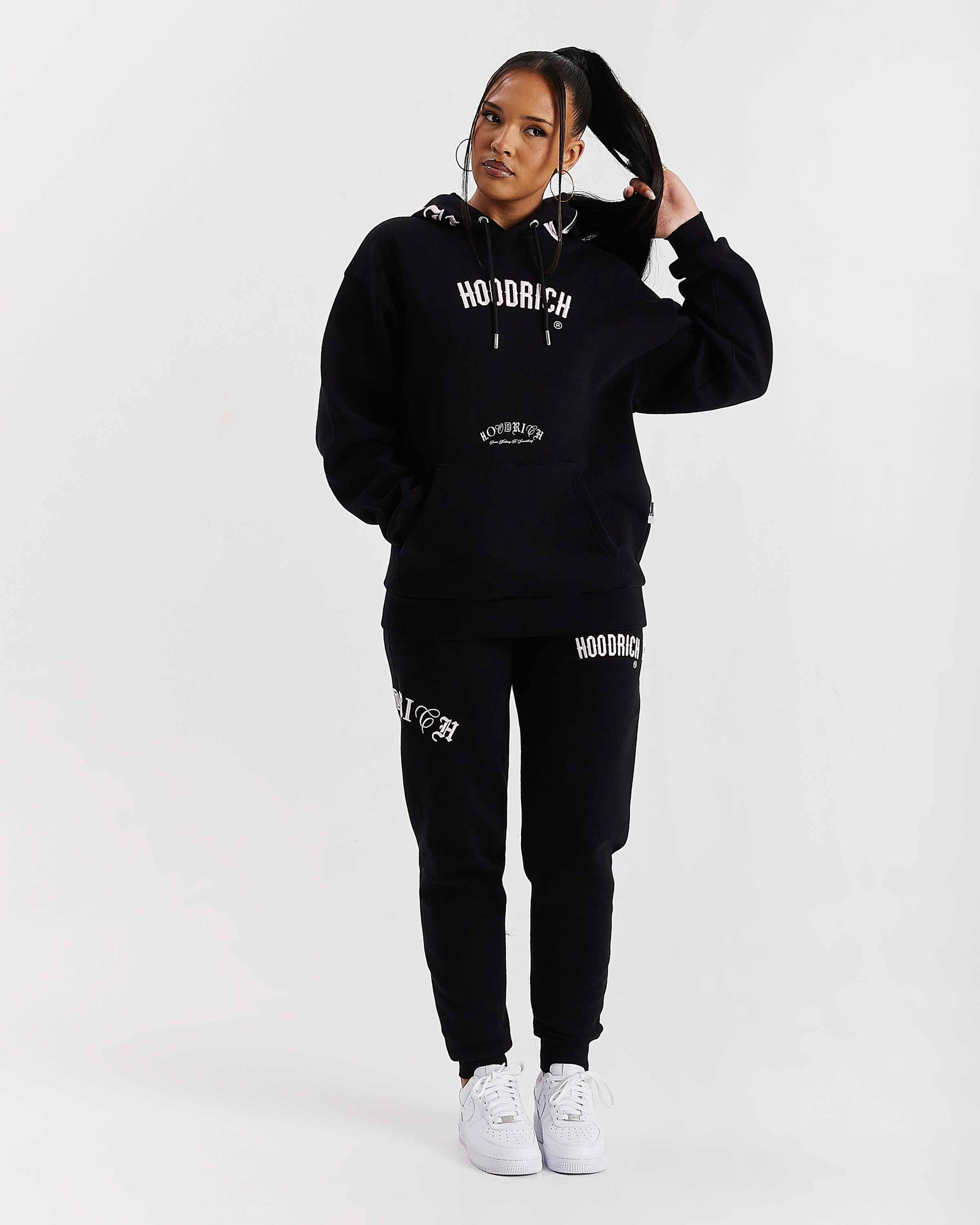 Calor Slim Joggers - Nero/Rosa/Argento