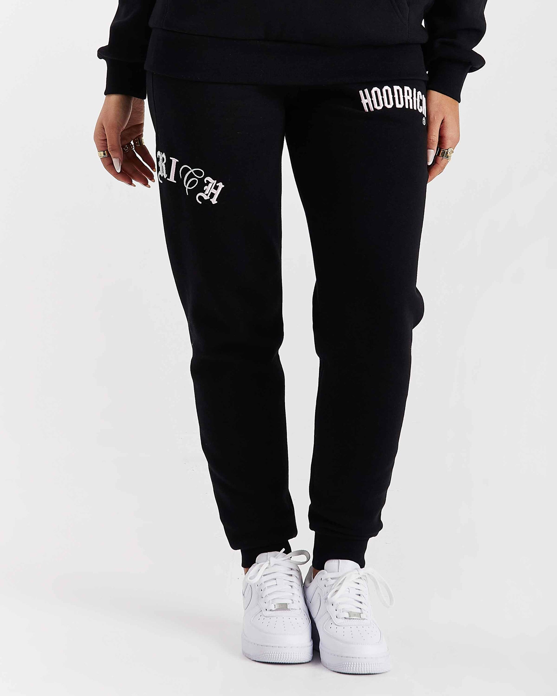Calor Slim Joggers - Nero/Rosa/Argento