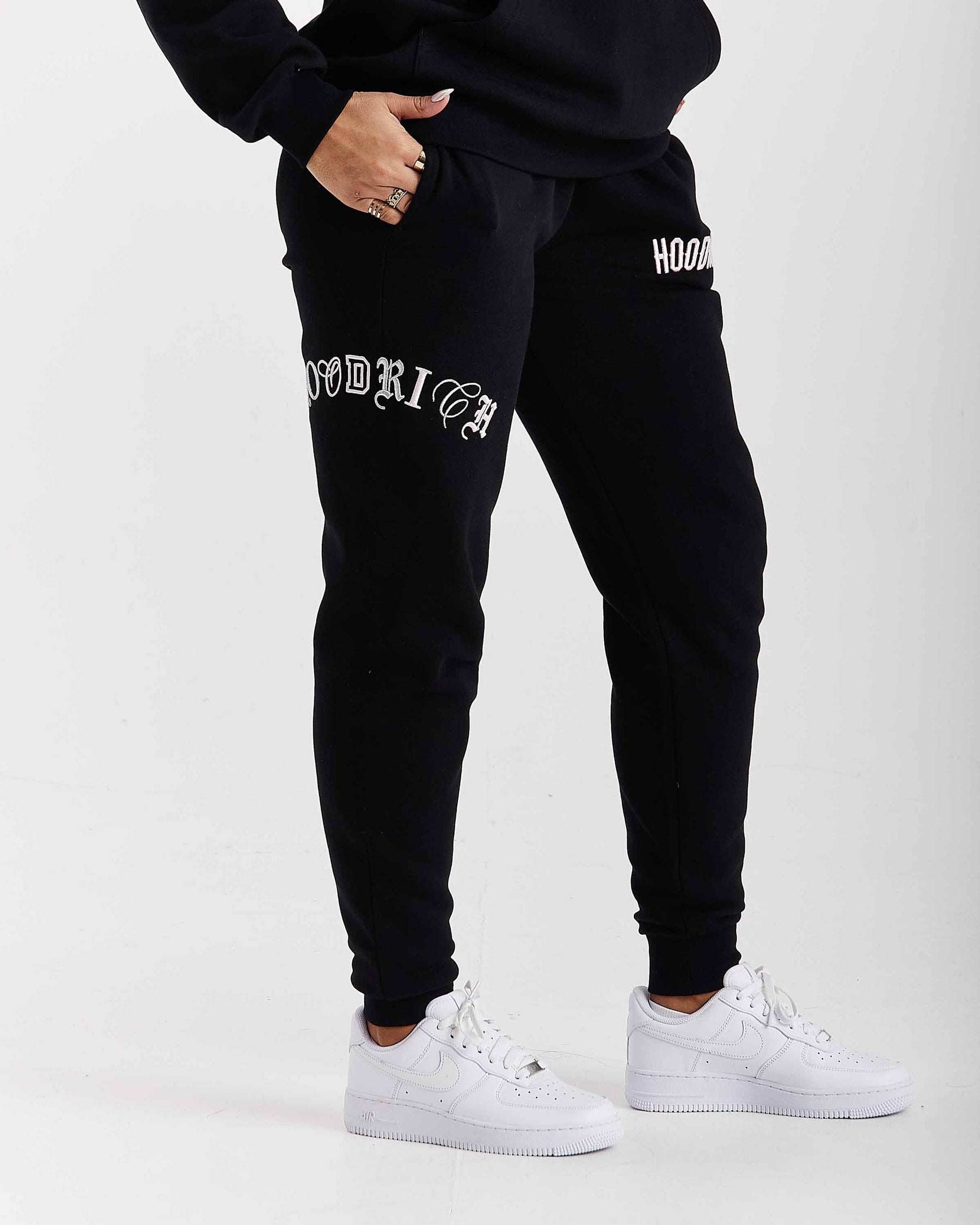 Calor Slim Joggers - Nero/Rosa/Argento