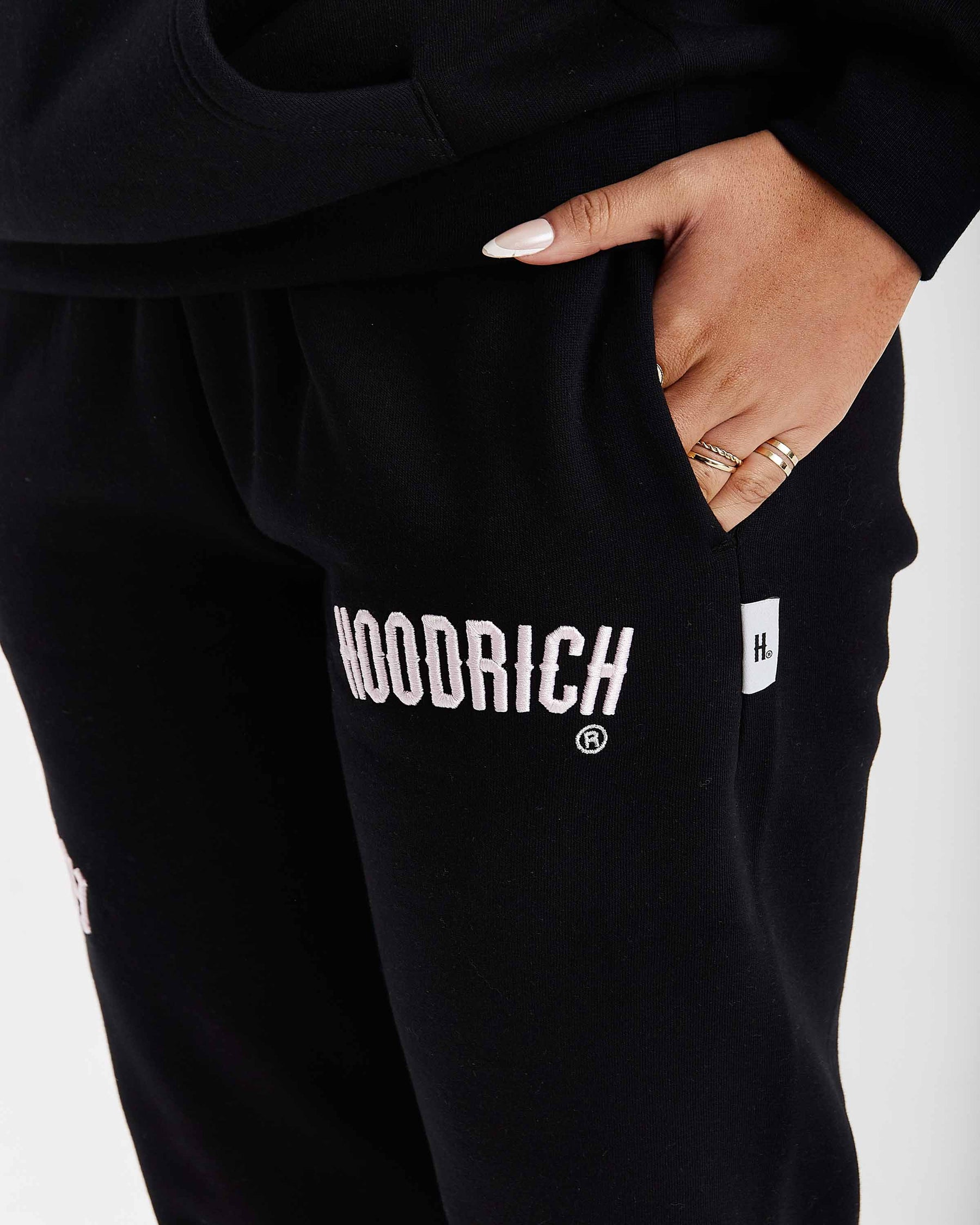 Calor Slim Joggers - Nero/Rosa/Argento