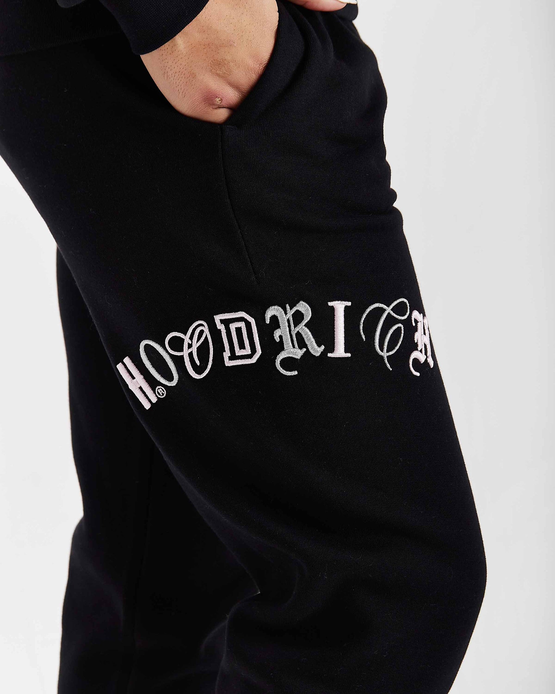 Calor Slim Joggers - Nero/Rosa/Argento