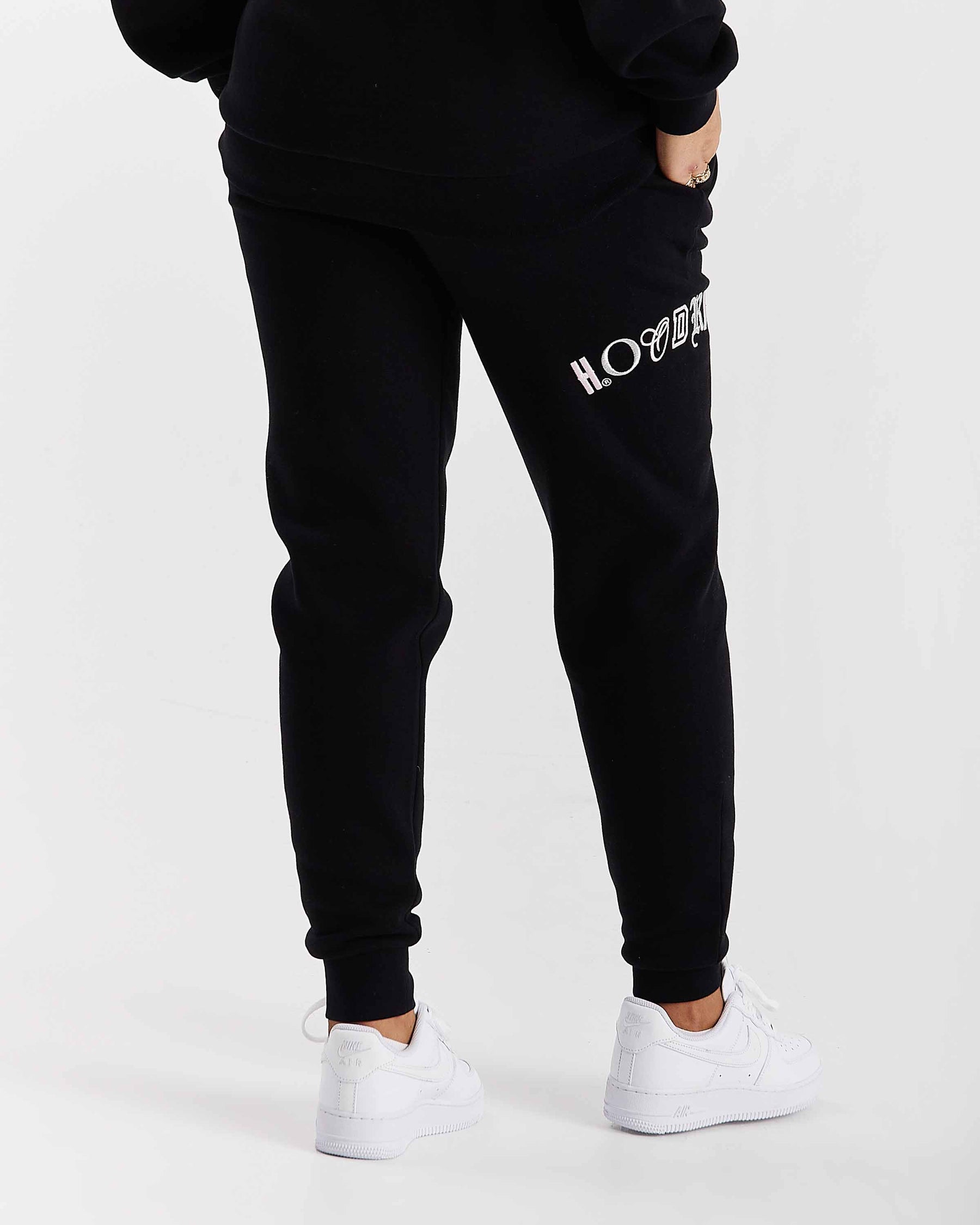 Calor Slim Joggers - Nero/Rosa/Argento