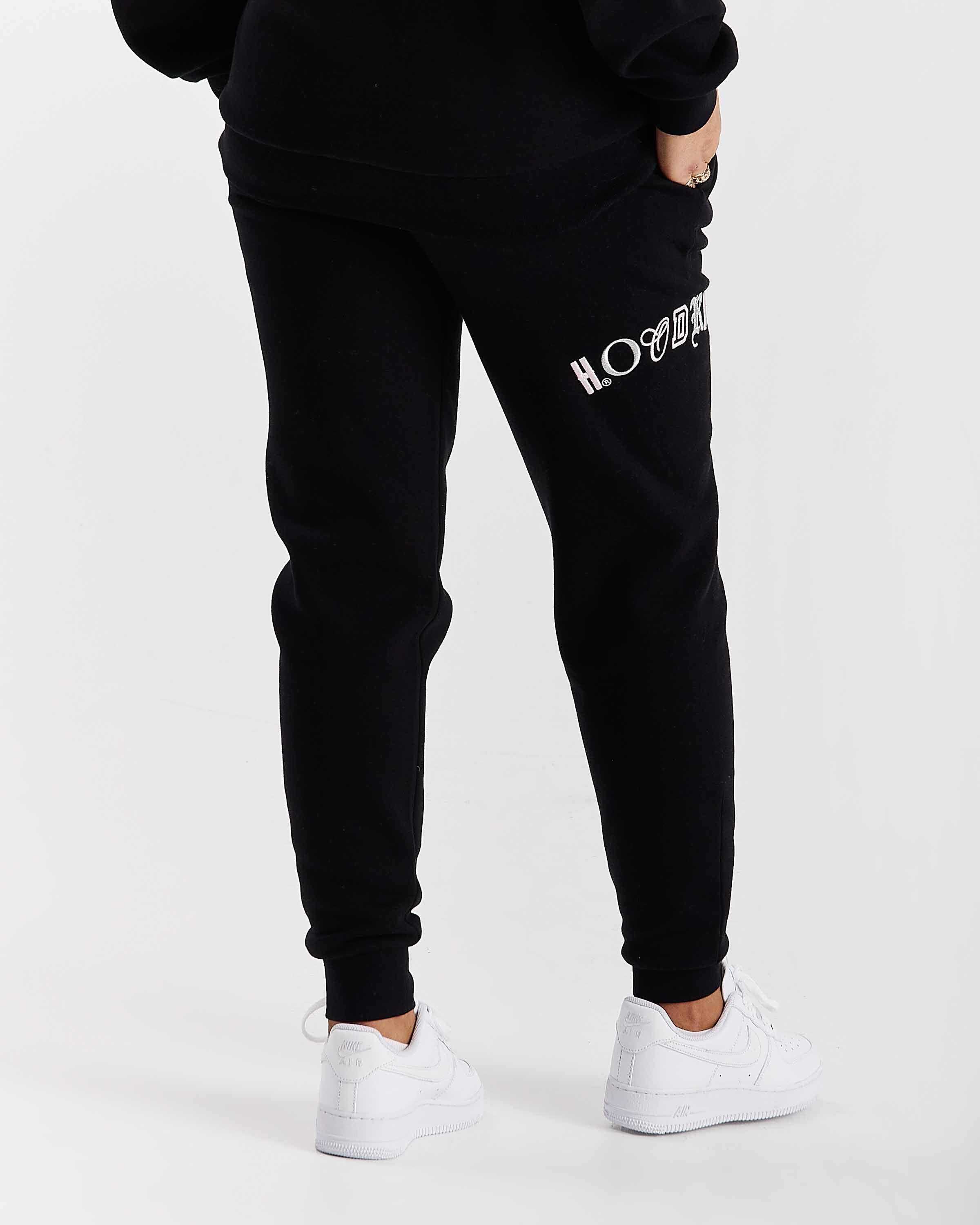 Calor Slim Joggers - Nero/Rosa/Argento