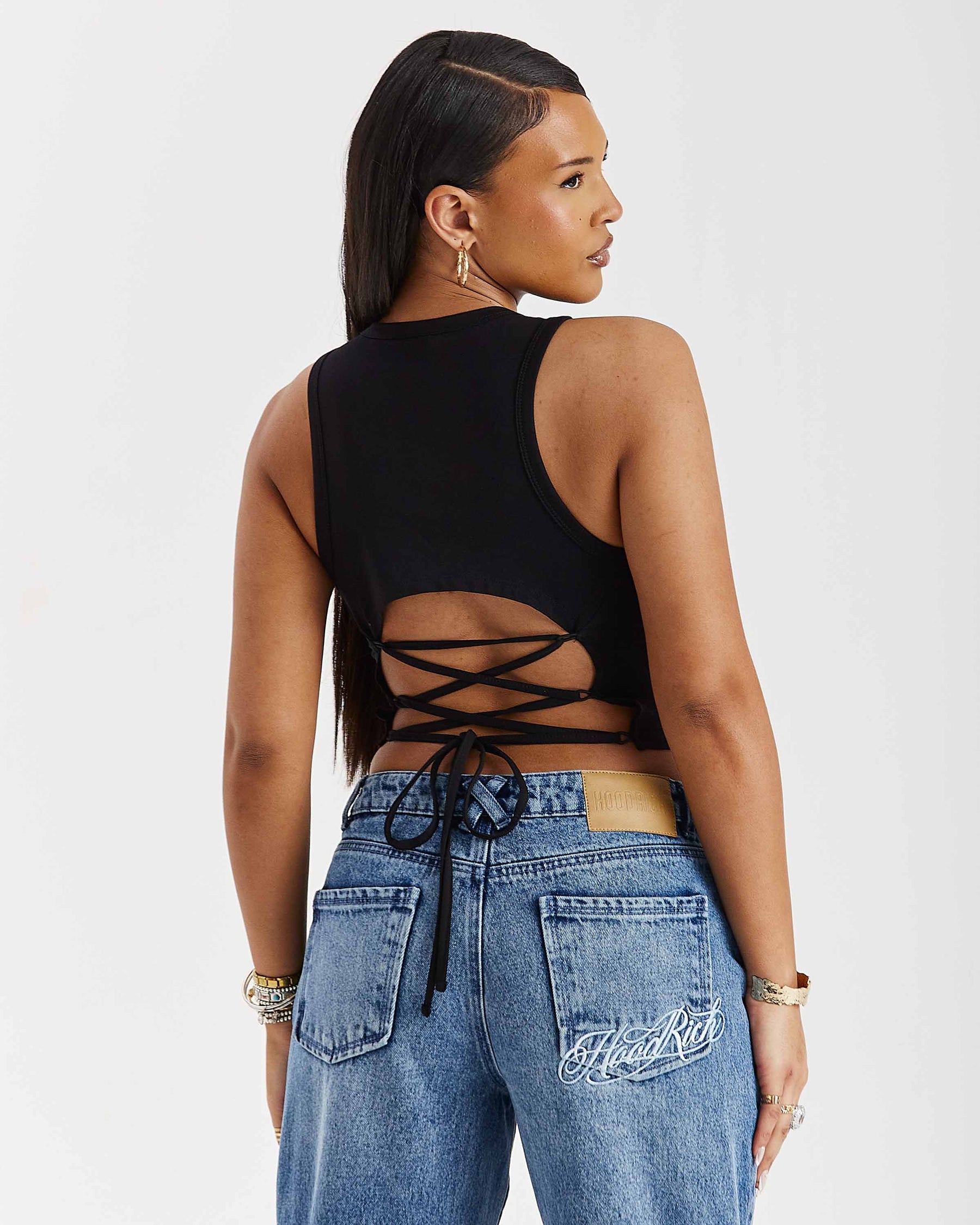 Jeans cargo a gamba larga Token - Blu medio lavato