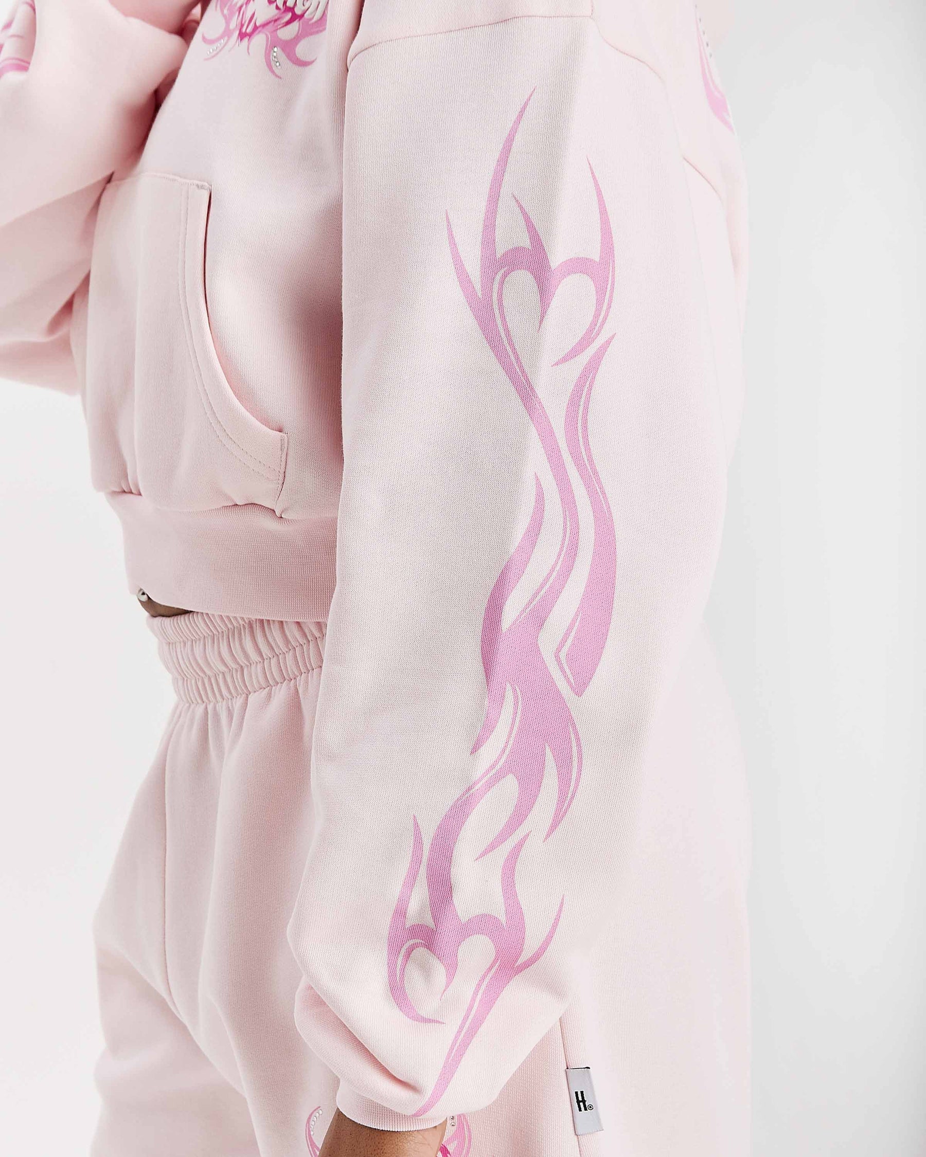 Felpa con cappuccio Flux Boxy - Rosa