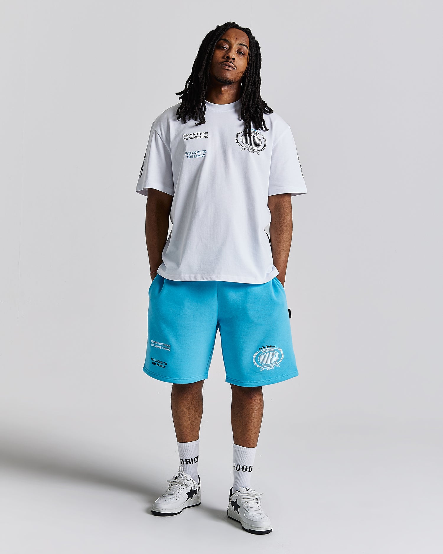 Pantaloncini oversize Noir - Blu/Bianco/Nero