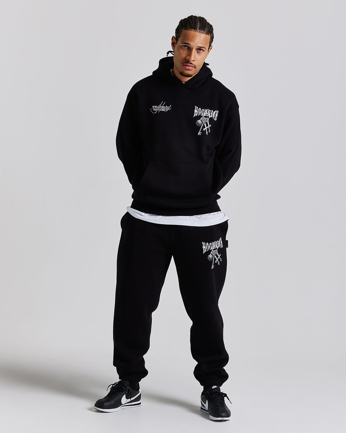 Rite Oversized Joggers - Black/White/Grey