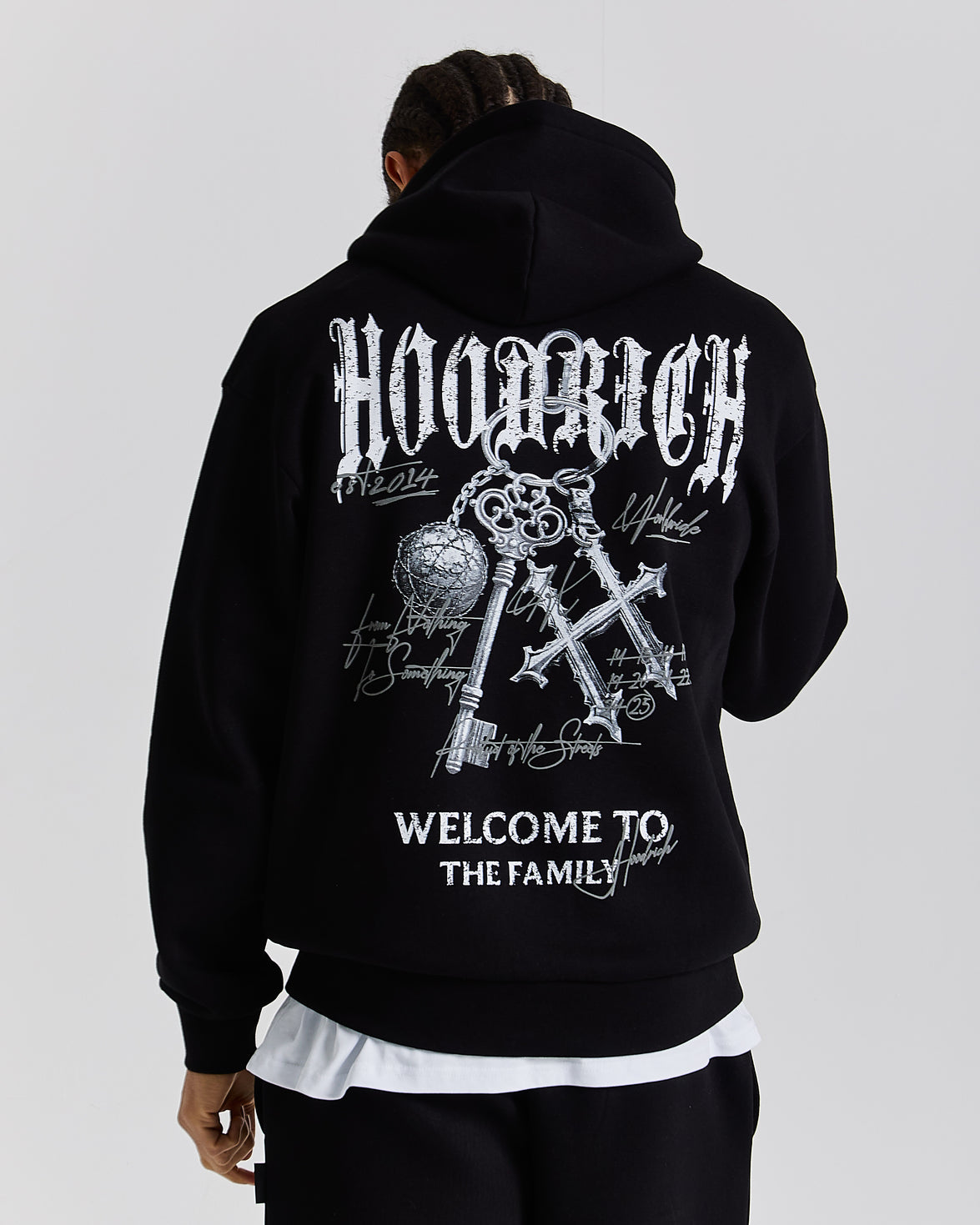 Rite Oversized Hoodie - Black/White/Grey