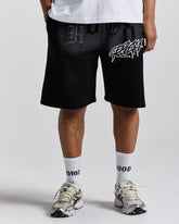 Iron Oversized Shorts - Black/Grey/White