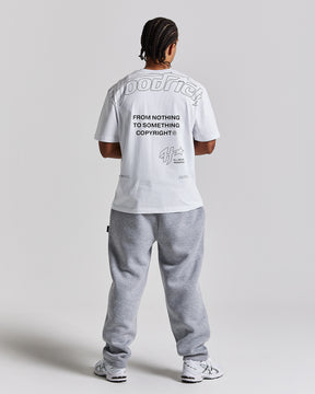 Galaxy Oversized T-Shirt - White/Black/Grey