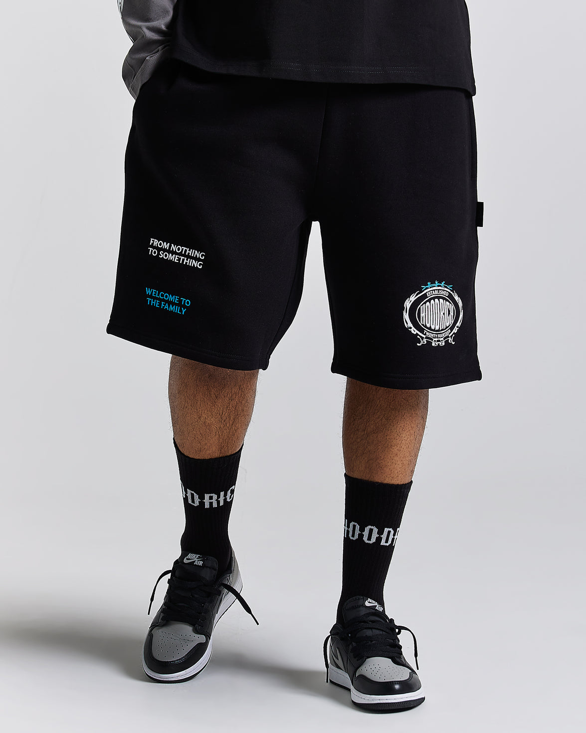 Pantaloncini oversize Noir - Nero/Grigio/Blu