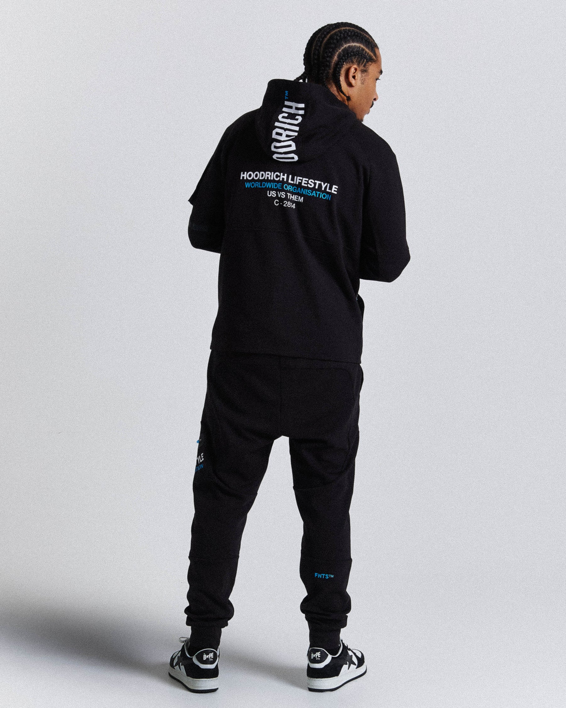 Circuit Hoodie - Black/White/Blue