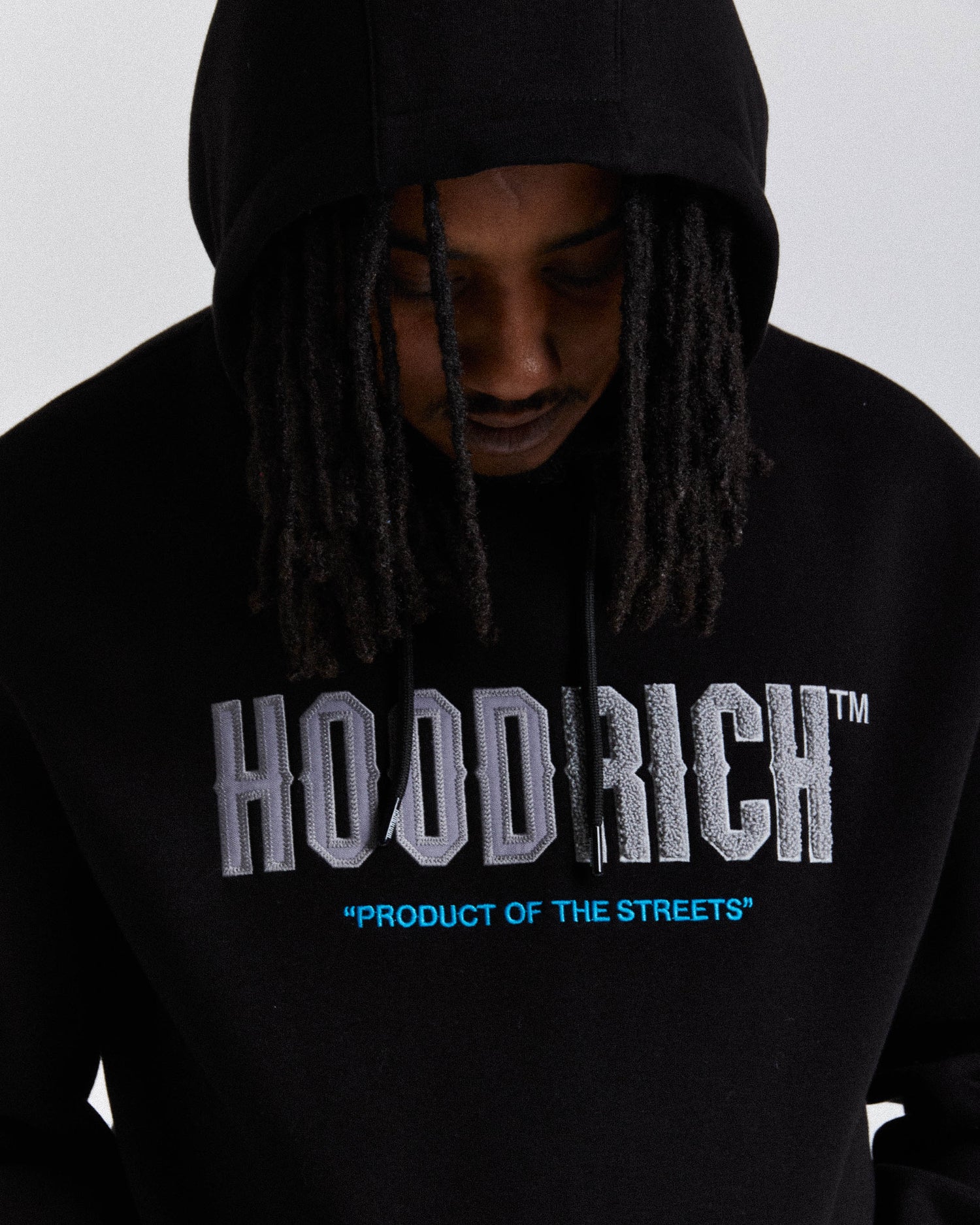 Fade Hoodie - Black/Grey/Blue