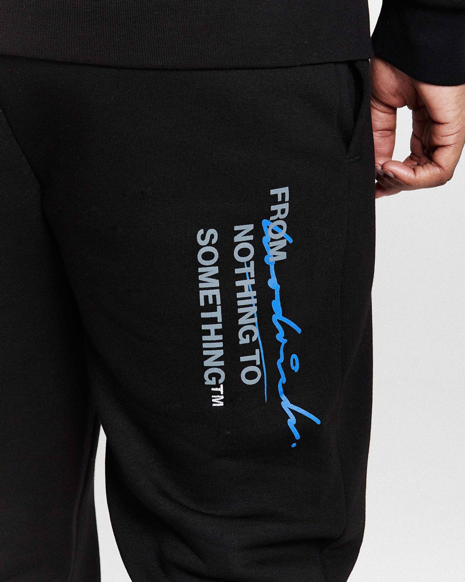 Pantaloni da jogging Flames - Nero/Bianco/Blu