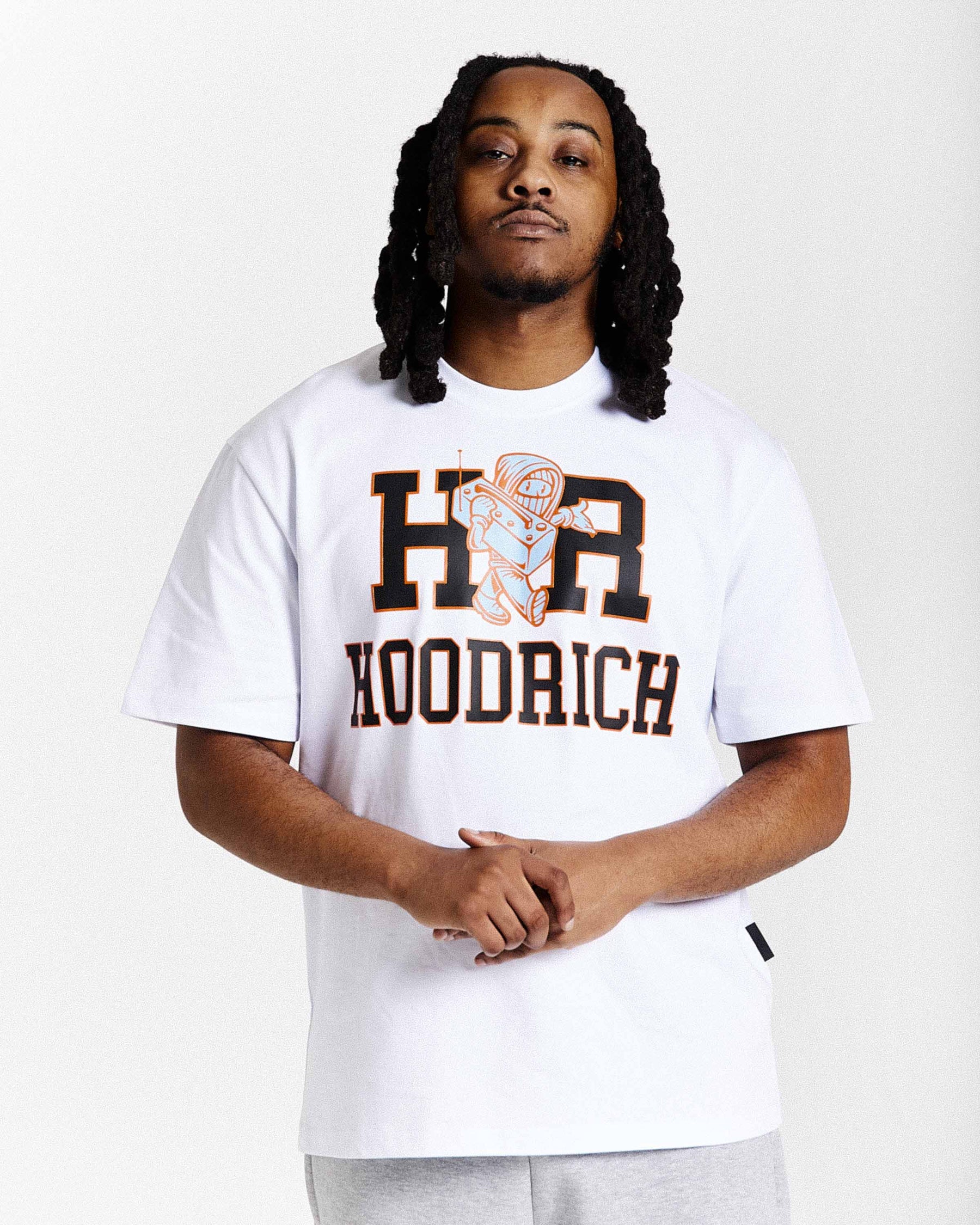 Maglietta oversize Loony - Bianco/Nero