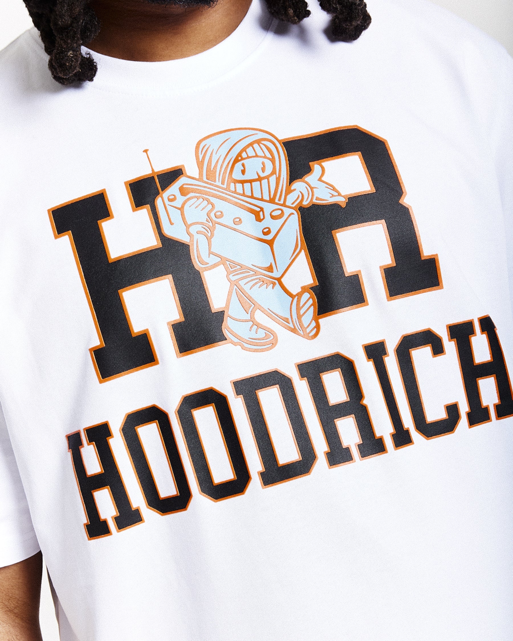 Loony Oversized T-Shirt - White/Black