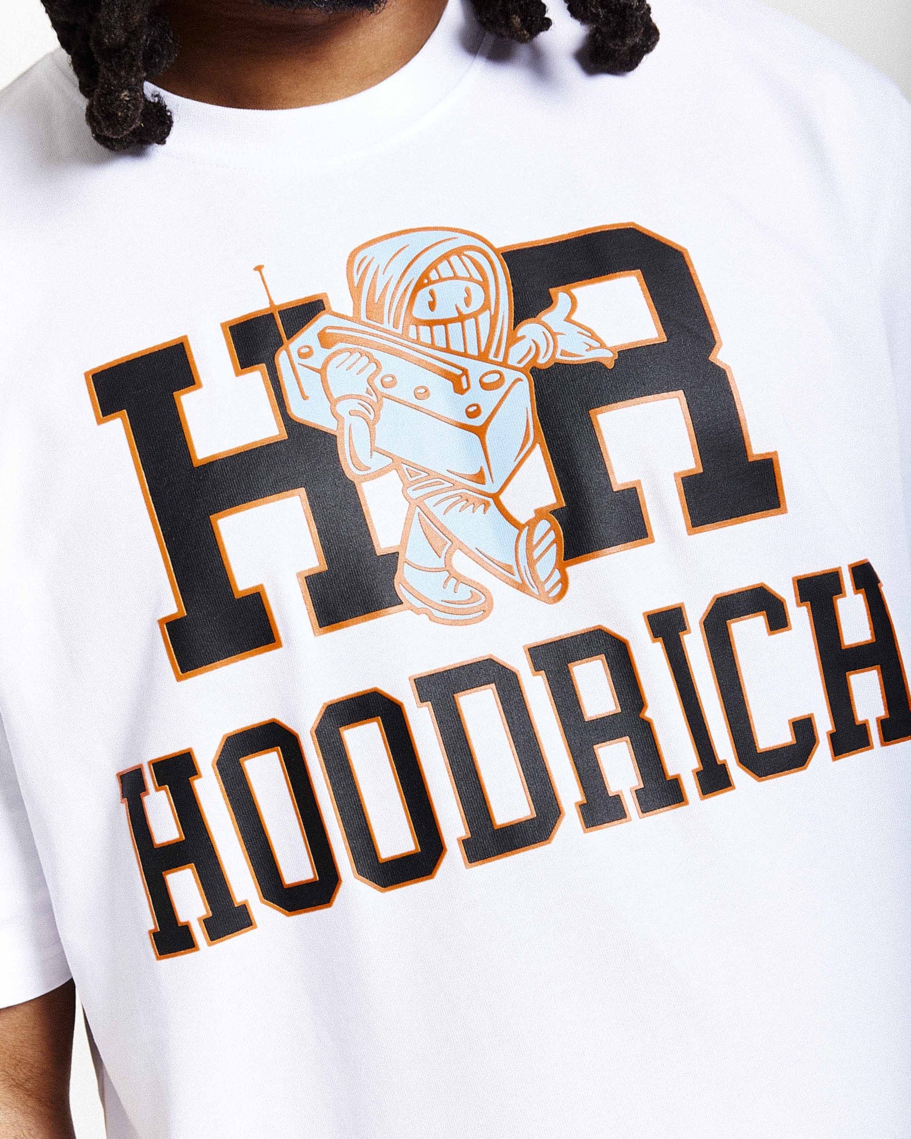 Maglietta oversize Loony - Bianco/Nero