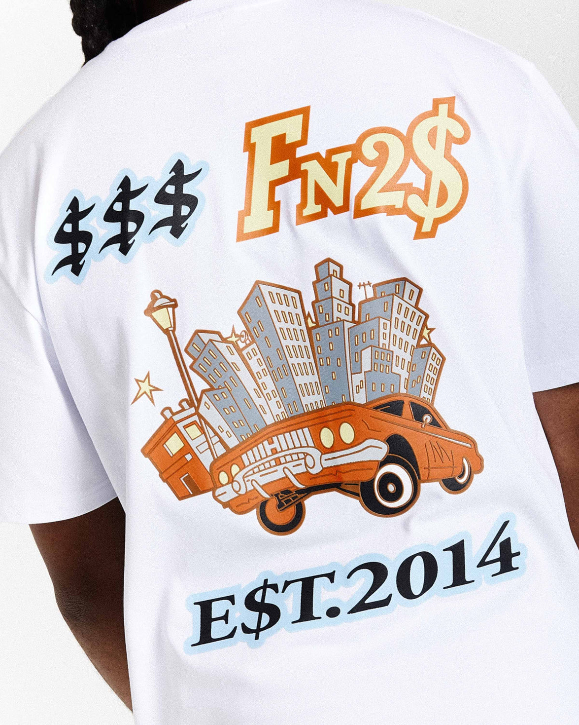 Maglietta oversize Loony - Bianco/Nero