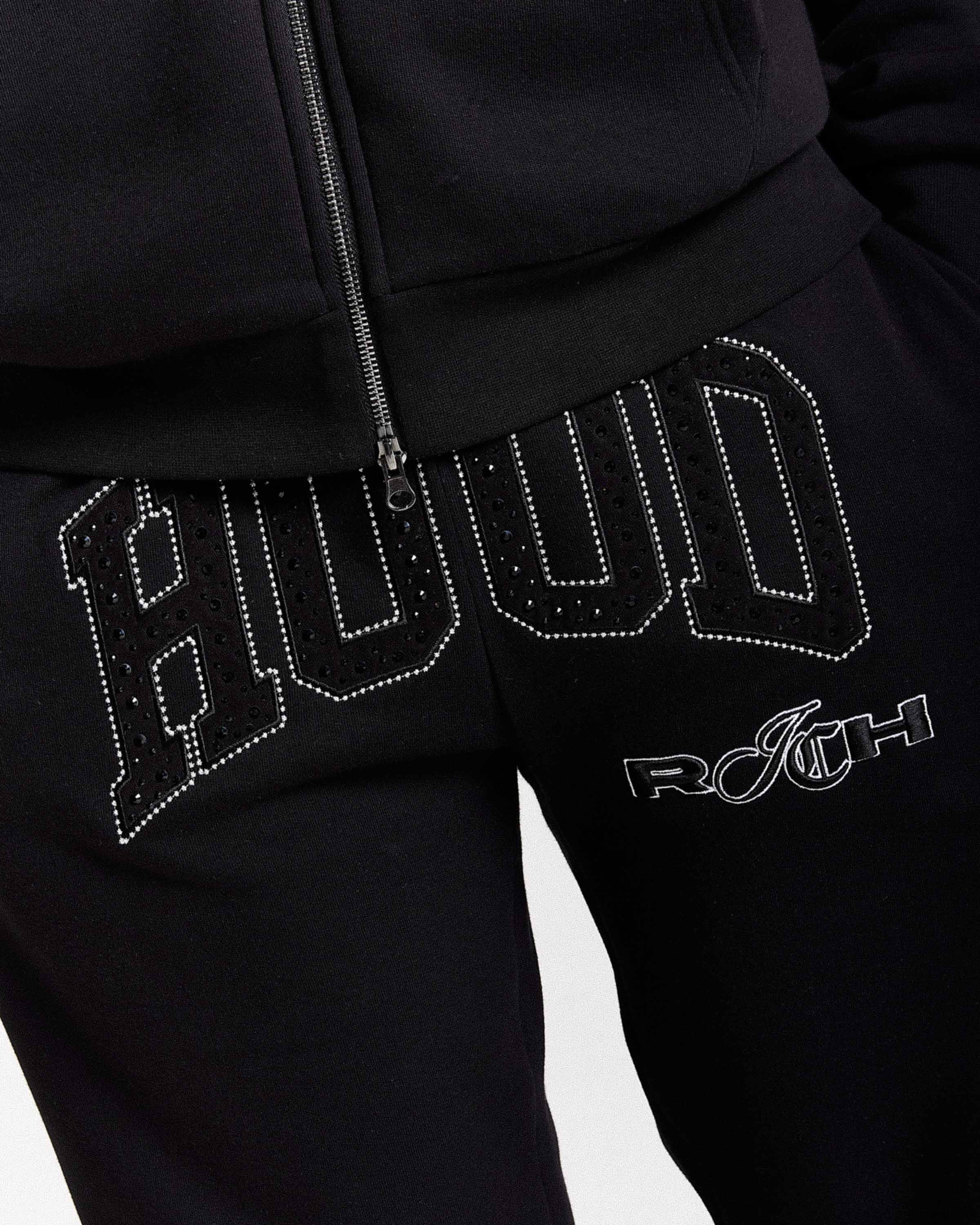 Pantaloni da jogging larghi oversize Captain - Nero/Bianco