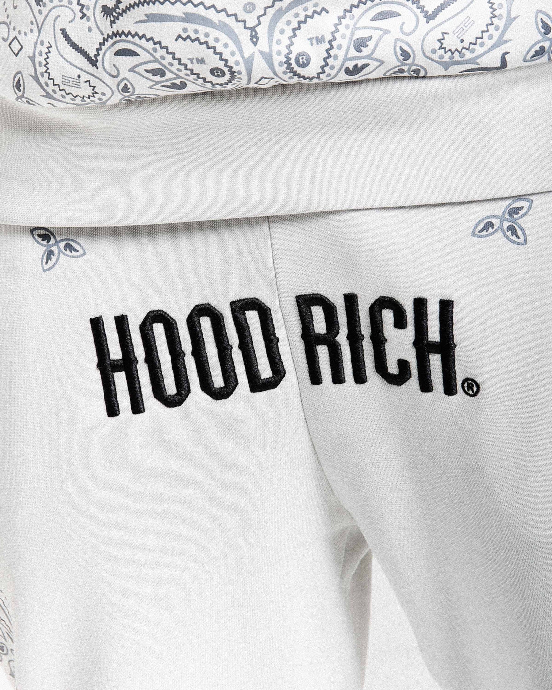 Pantaloni da jogging con motivo - Grigio chiaro/Nero