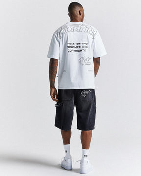 H Galaxy Denim Shorts - Black