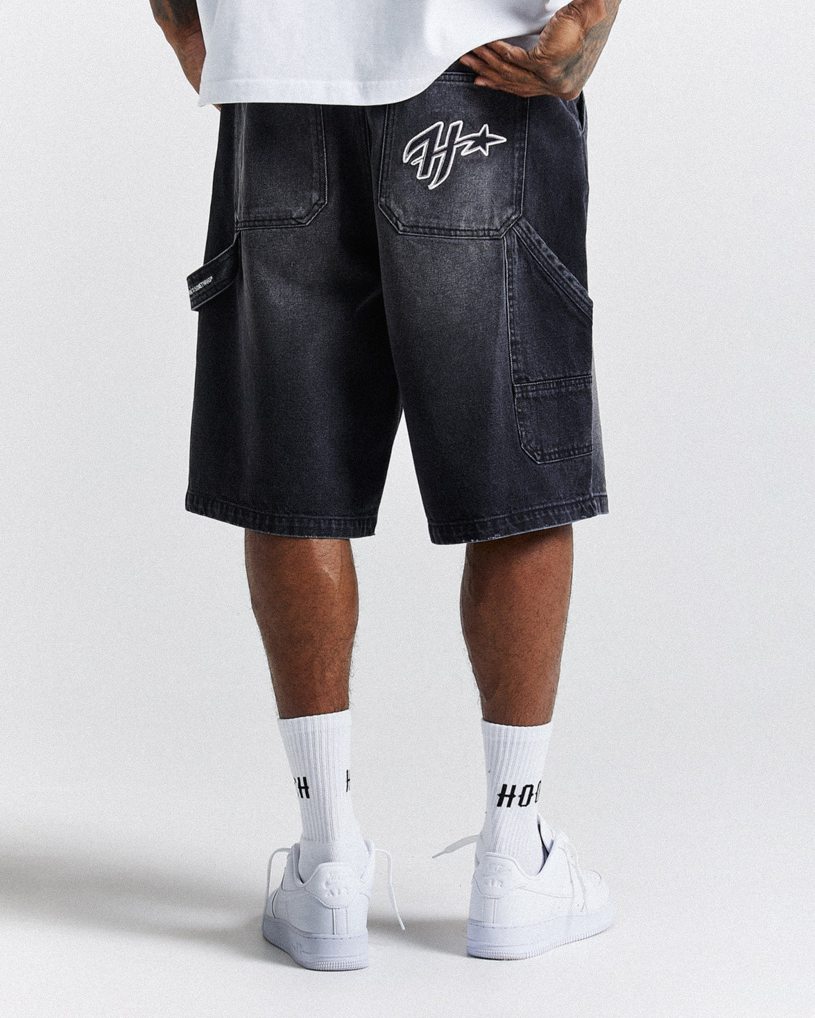 H Galaxy Denim Short - Black
