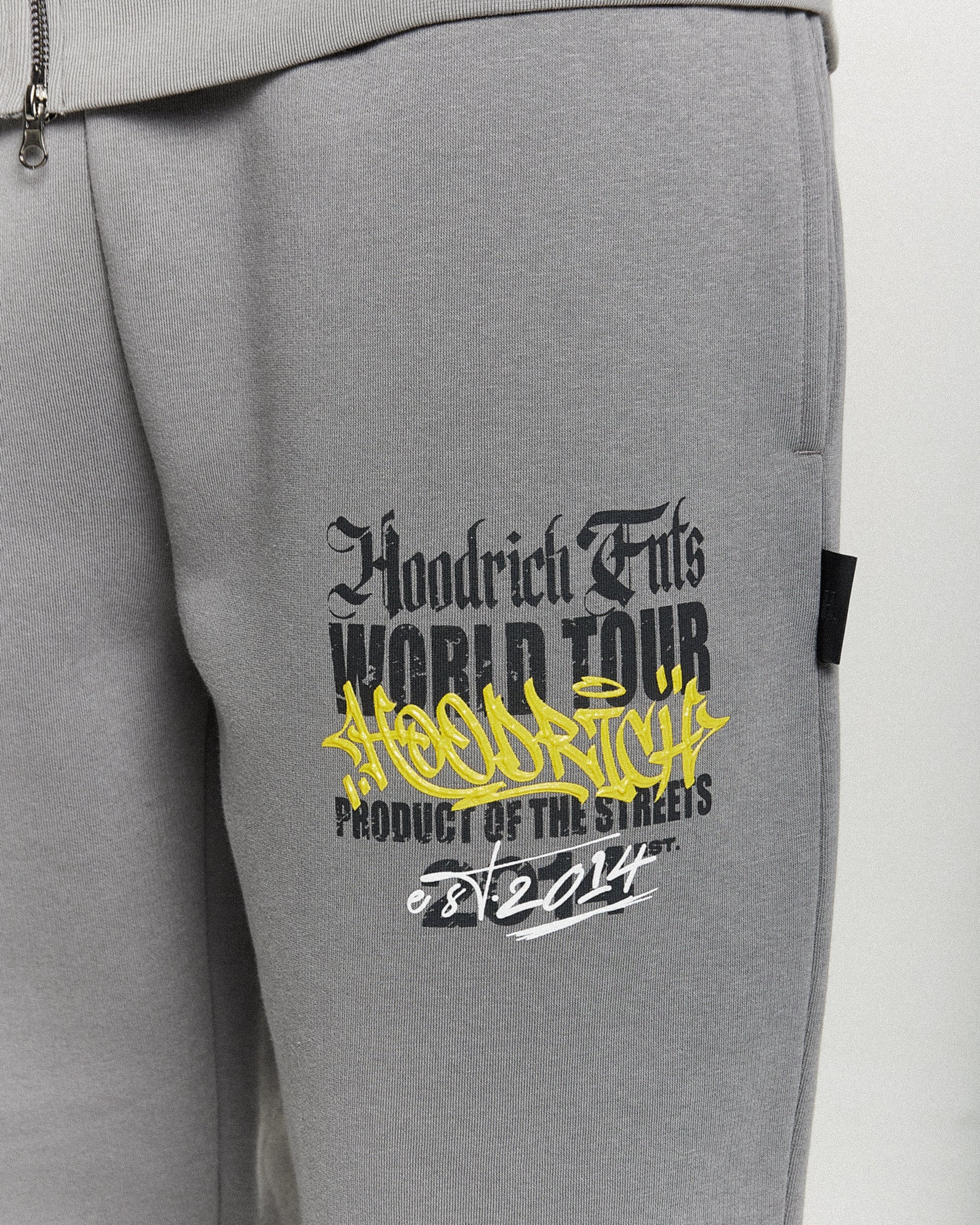 Jogger oversize Stamp Tour - Grigio/Nero/Giallo