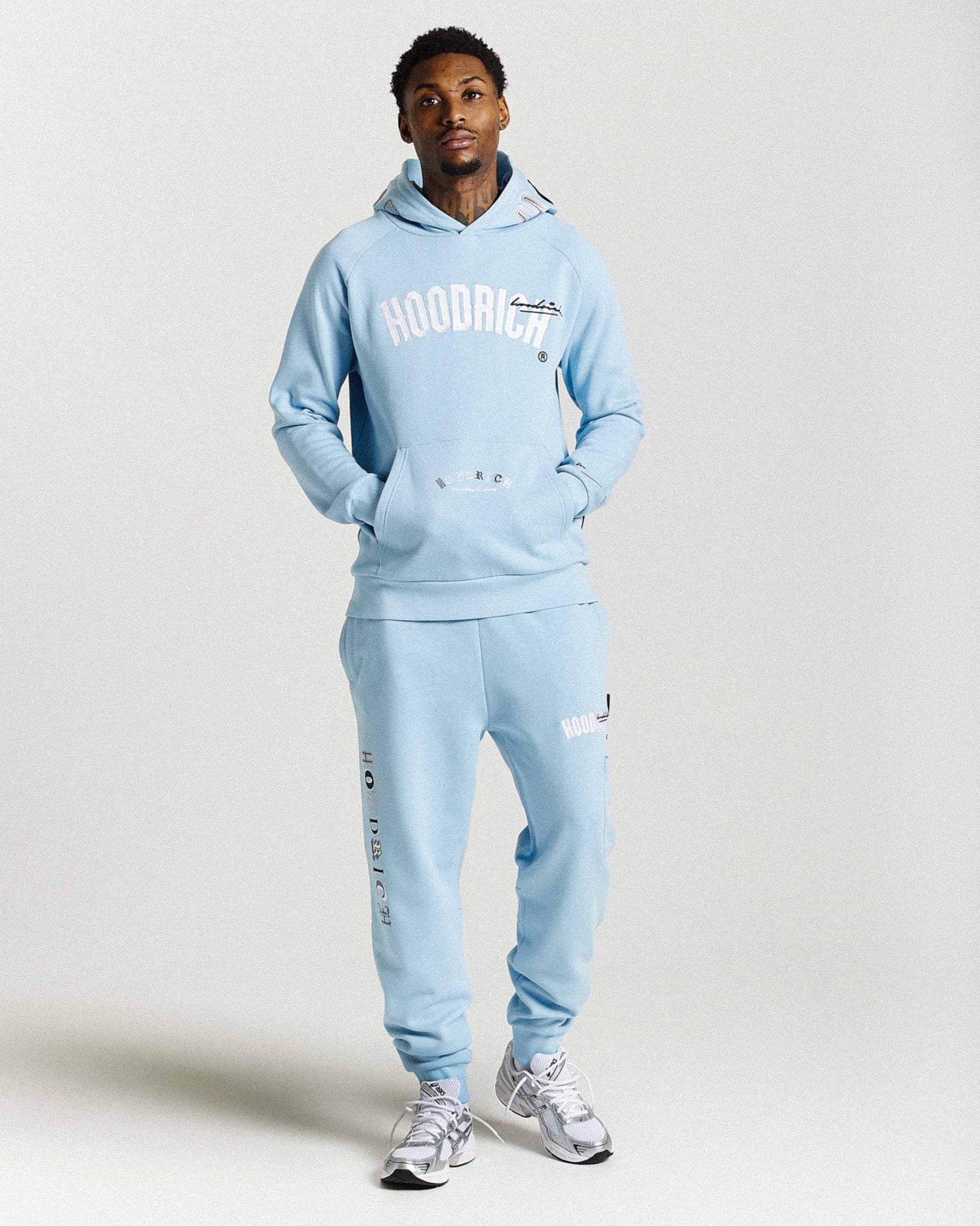 Felpa con cappuccio Heat - Blu/Bianco