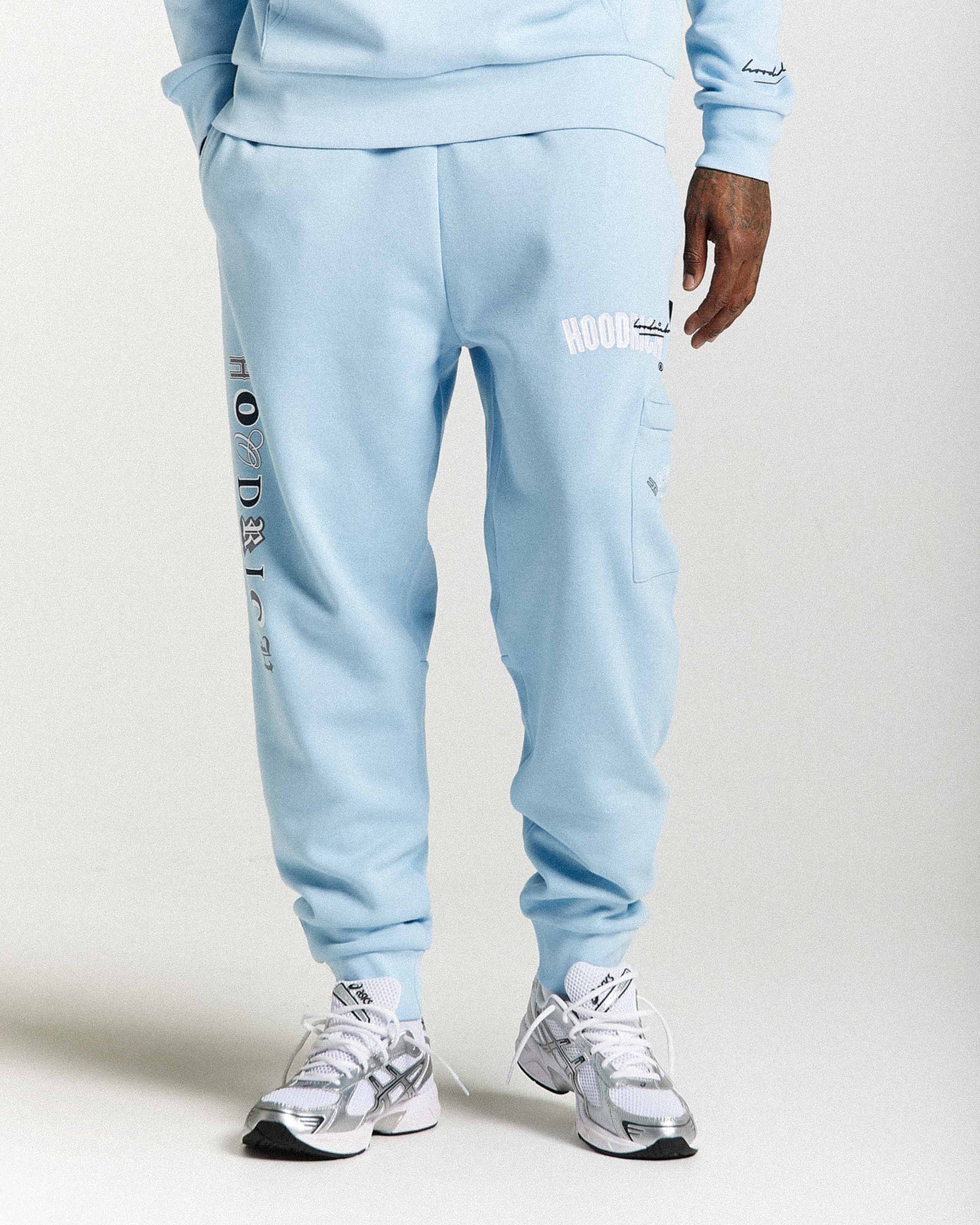 Pantaloni da jogging termici - Blu/Bianco