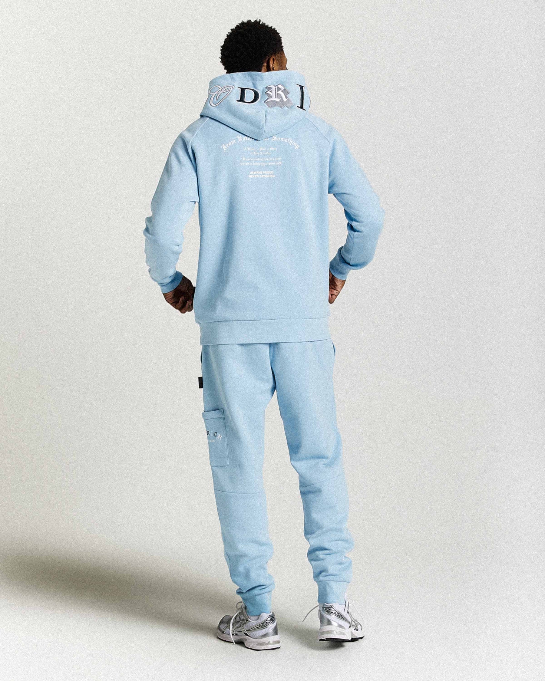 Felpa con cappuccio Heat - Blu/Bianco