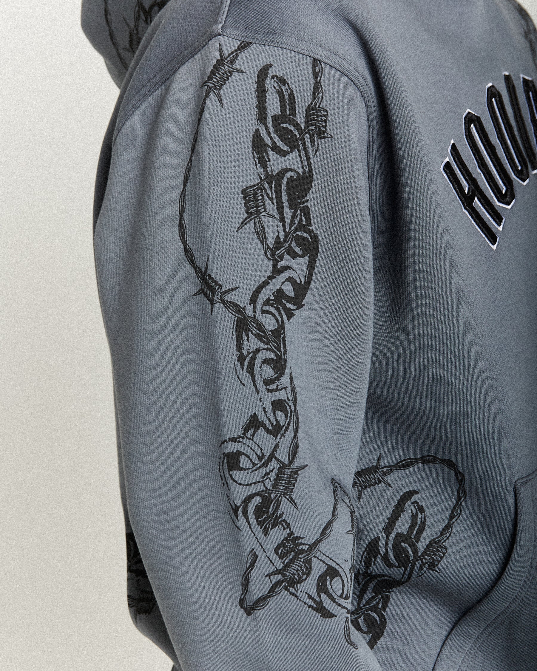 Guepard Oversized Hoodie - Grey/Black/White