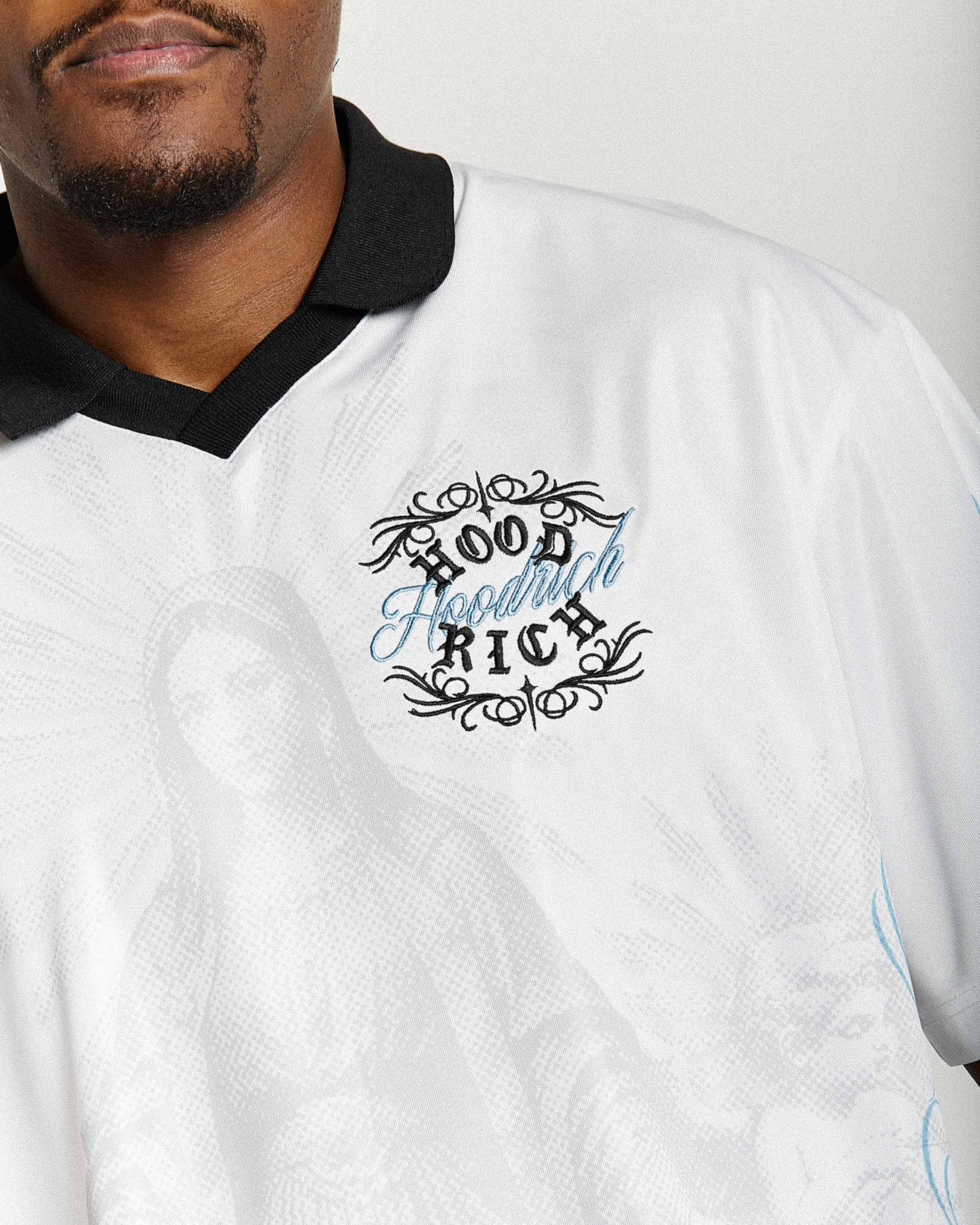 Maglia da calcio oversize Rito - Bianco sporco/Nero/Blu